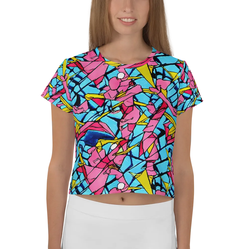 Barbier Bloom on Crop Tee — Front