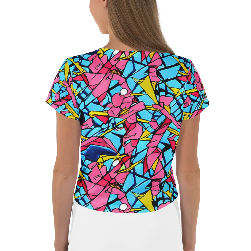 Barbier Bloom on Crop Tee — Back
