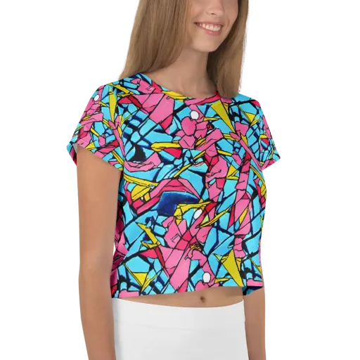 Barbier Bloom on a Crop Tee