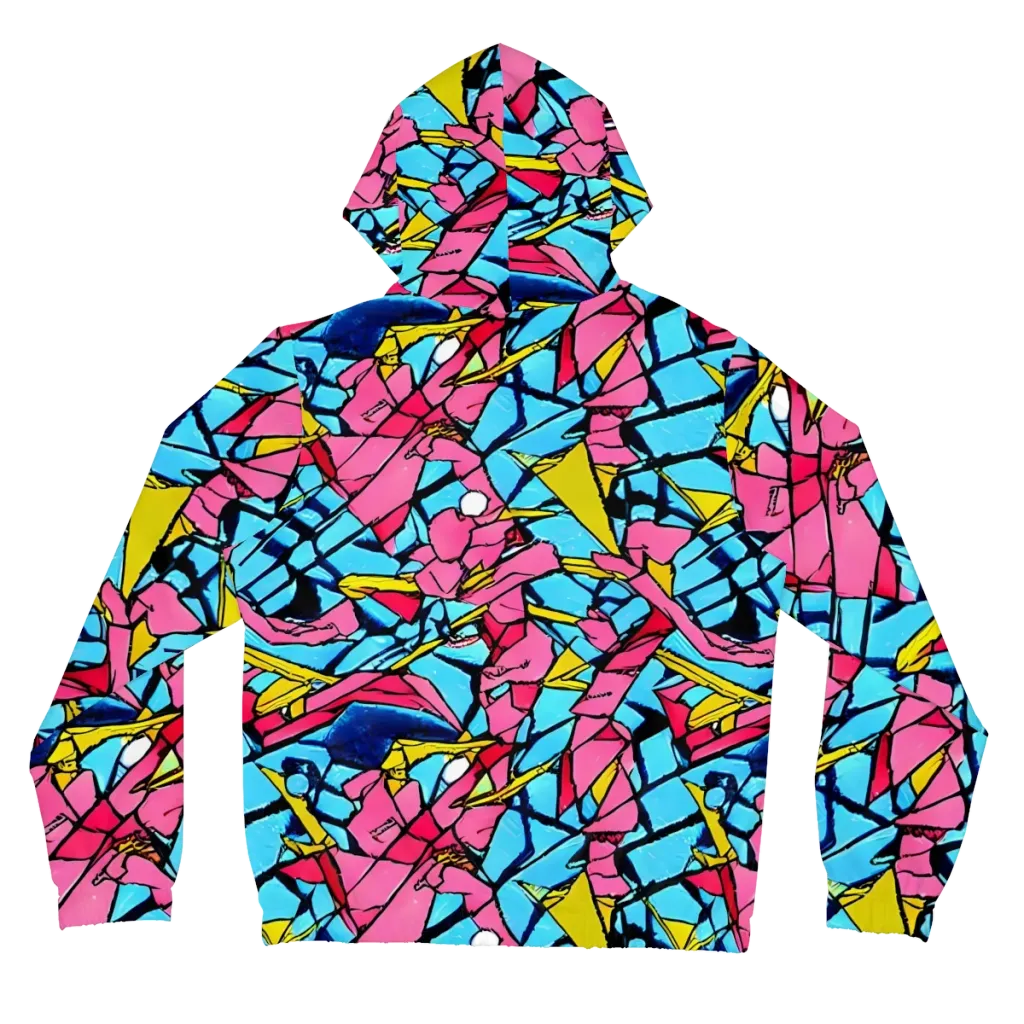 Barbier Bloom on Women's Full-Zip Hoodie — Back