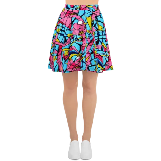 Barbier Bloom on a Skater Skirt