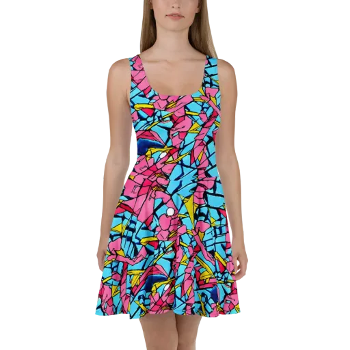 Barbier Bloom on a Skater Dress