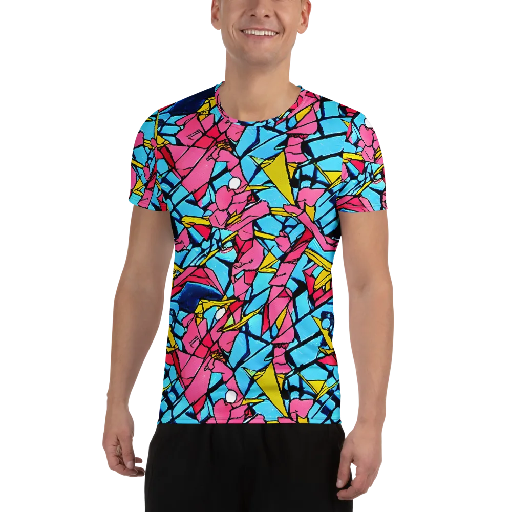 Barbier Bloom on Men's Athletic T-Shirt — Front