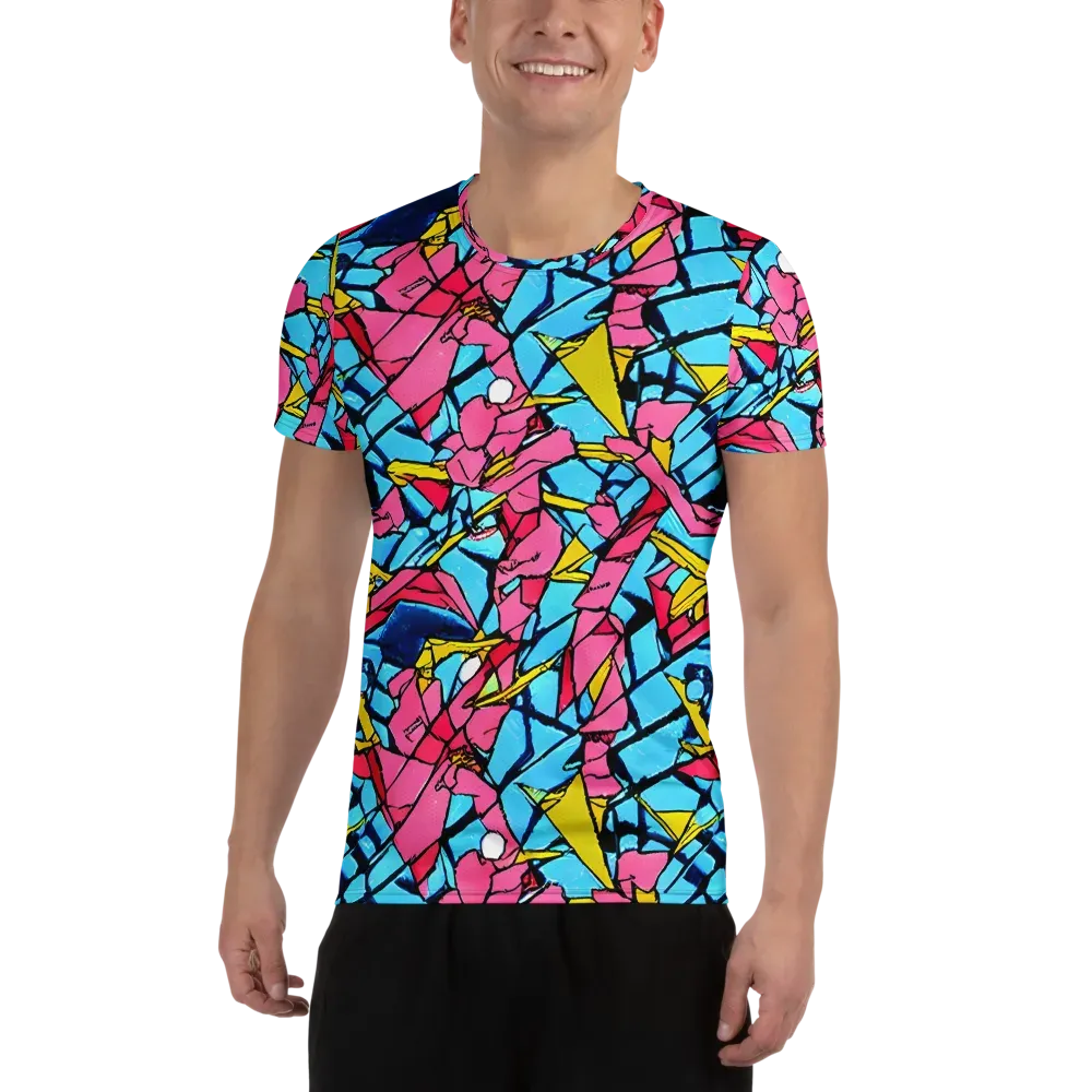 Barbier Bloom on Men's Athletic T-Shirt — Front