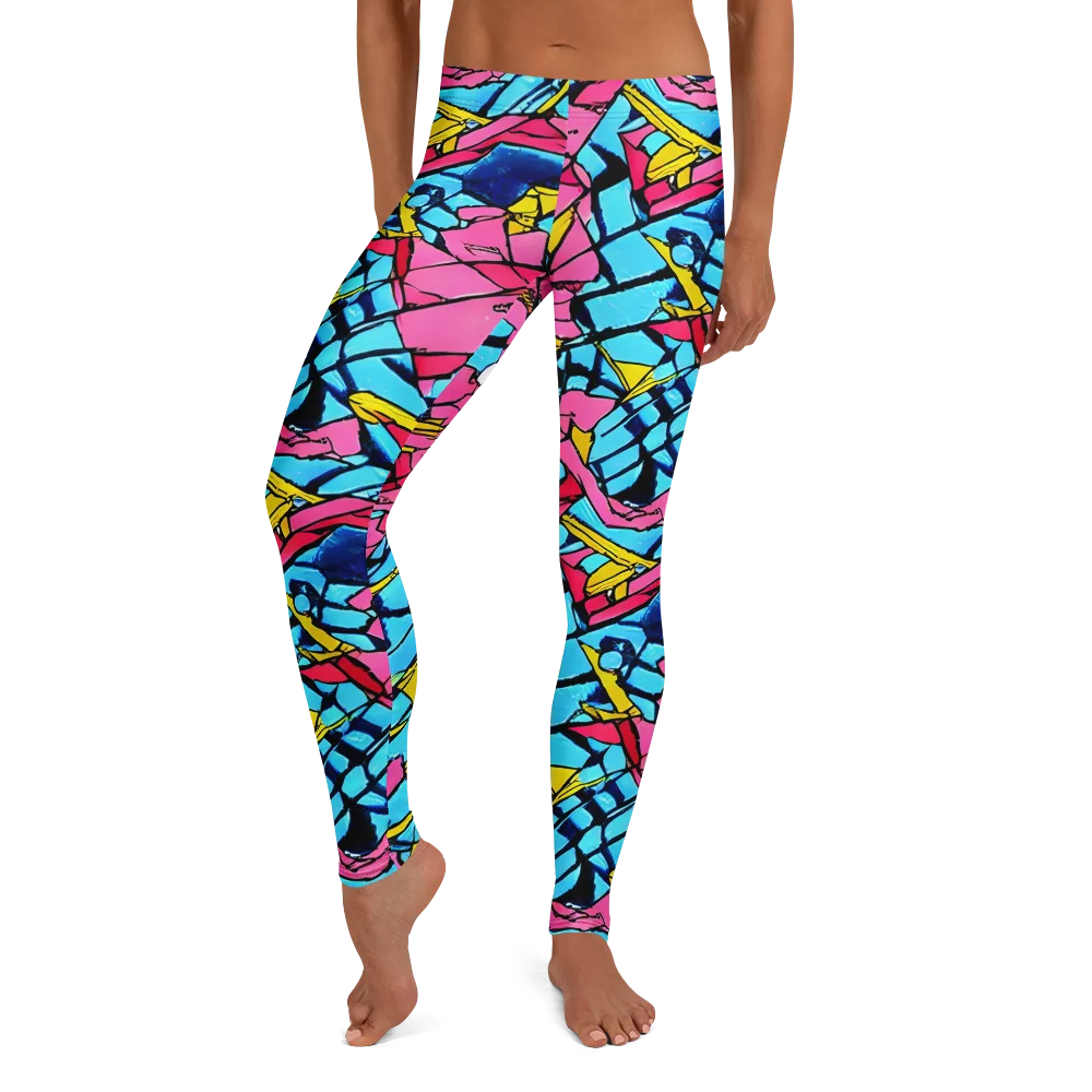 Barbier Bloom on Leggings — Front
