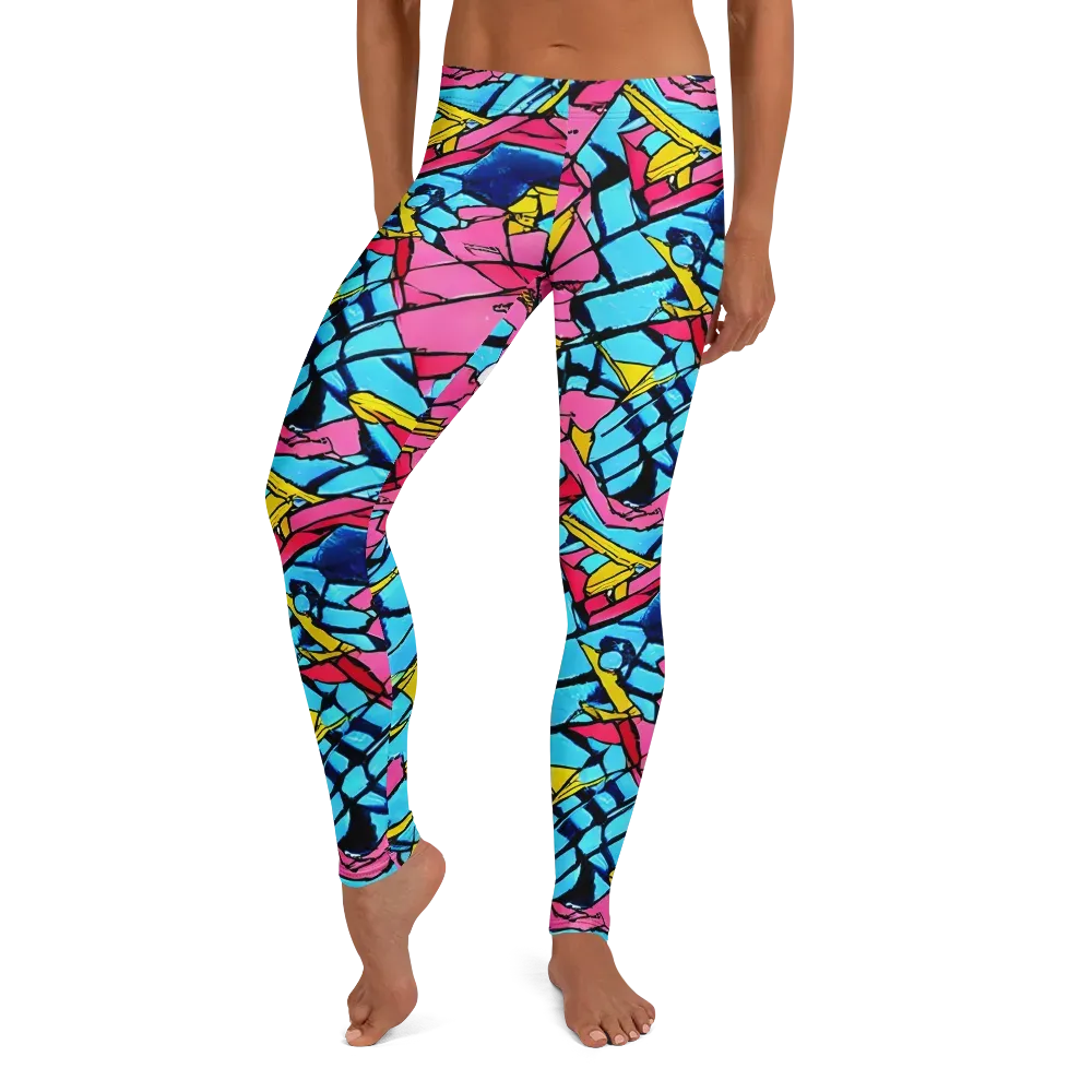 Barbier Bloom on Leggings — Front