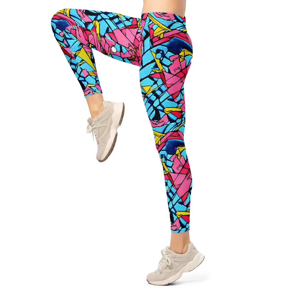 Barbier Bloom on Leggings — Left