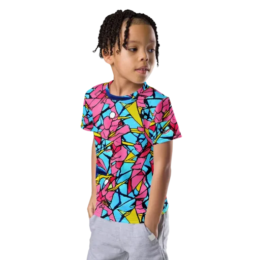 Barbier Bloom on a Kids Crew Neck T-Shirt