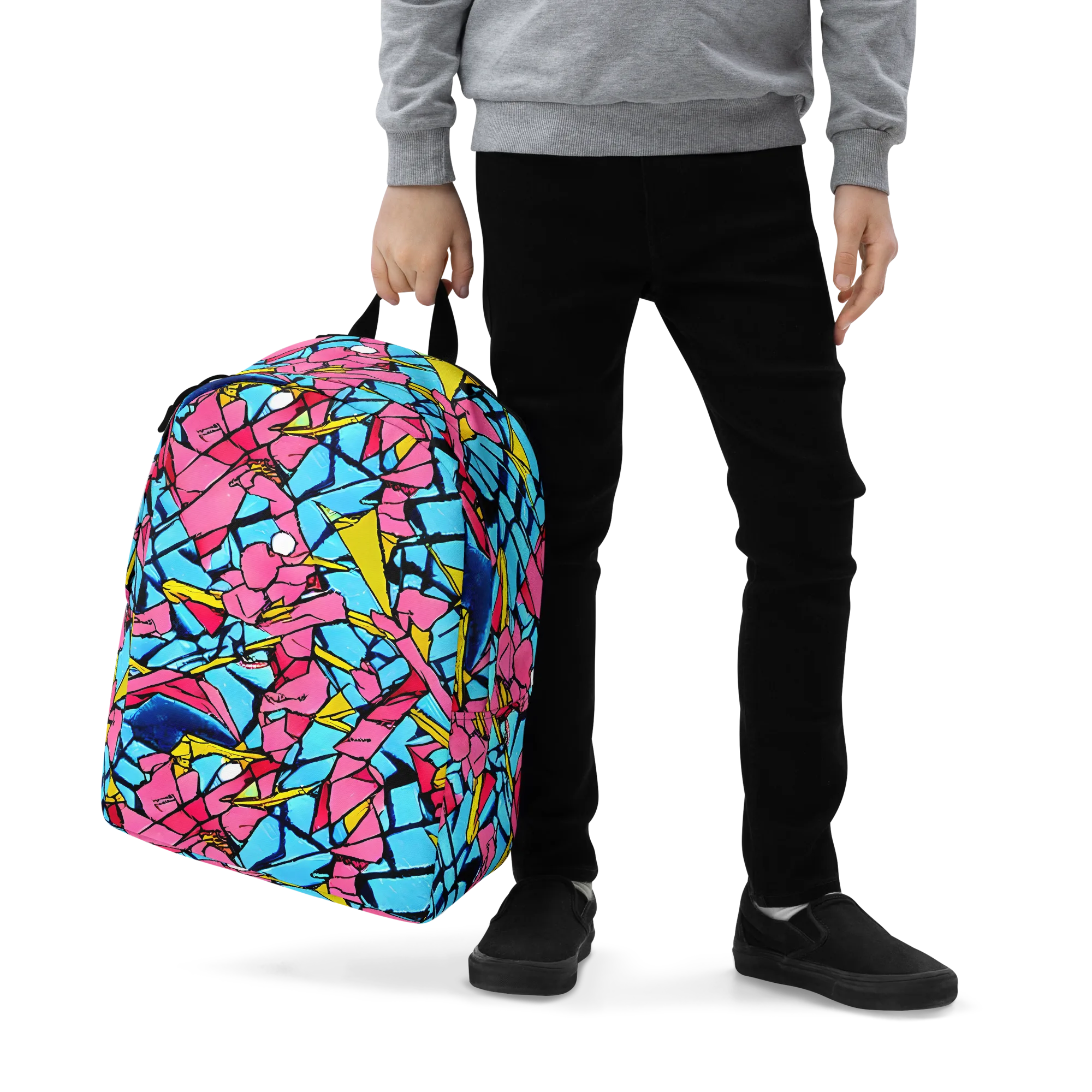 Barbier Bloom on Minimalist Backpack — Zoomed-in