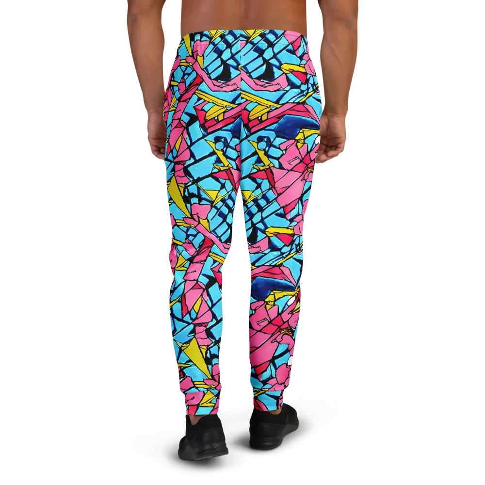 Barbier Bloom on Men's Joggers — Back