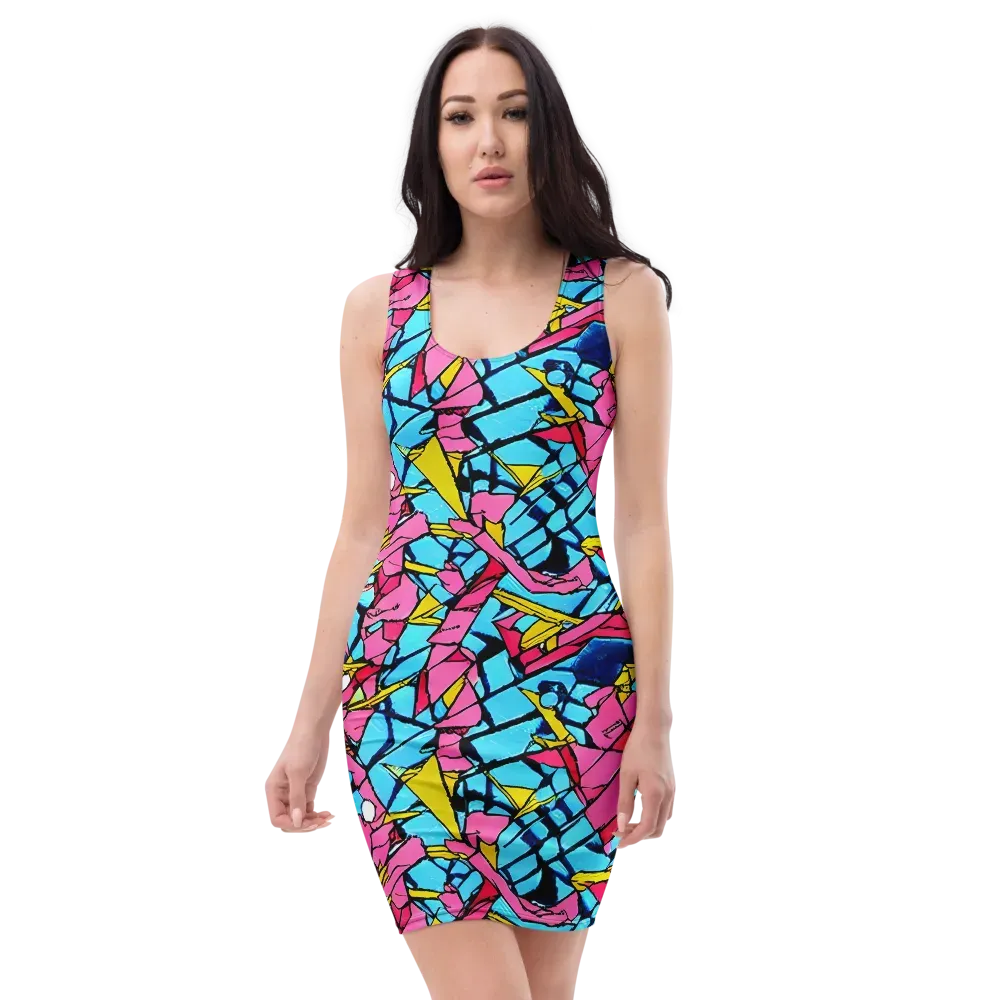 Barbier Bloom on Bodycon Dress — Front
