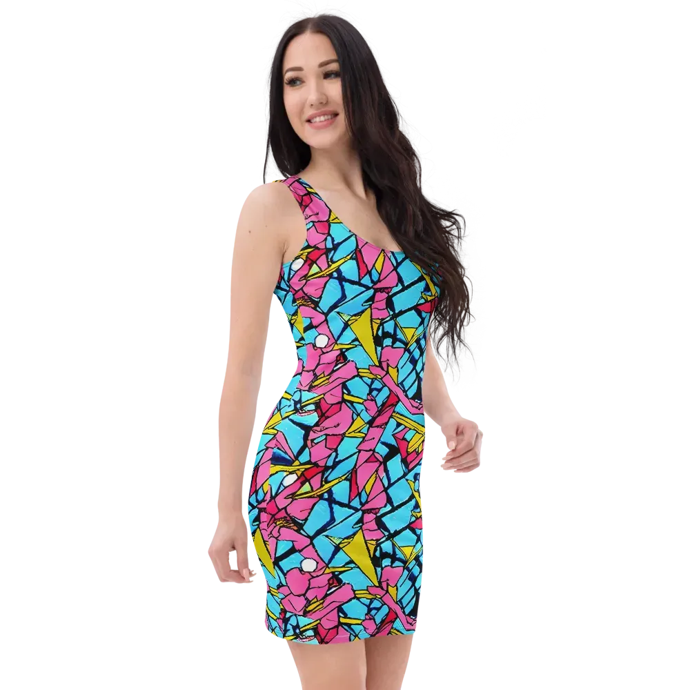 Barbier Bloom on Bodycon Dress — Right Front