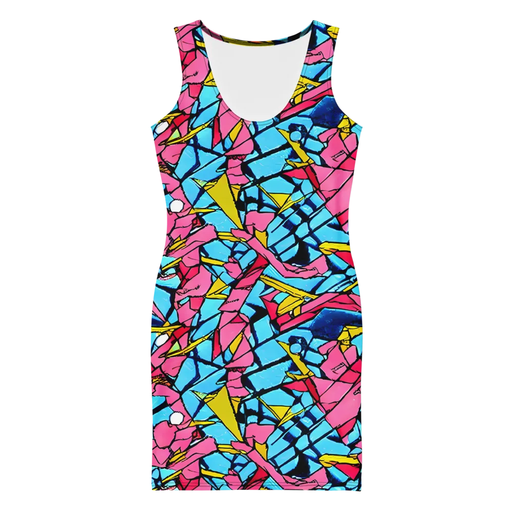 Barbier Bloom on Bodycon Dress — Front