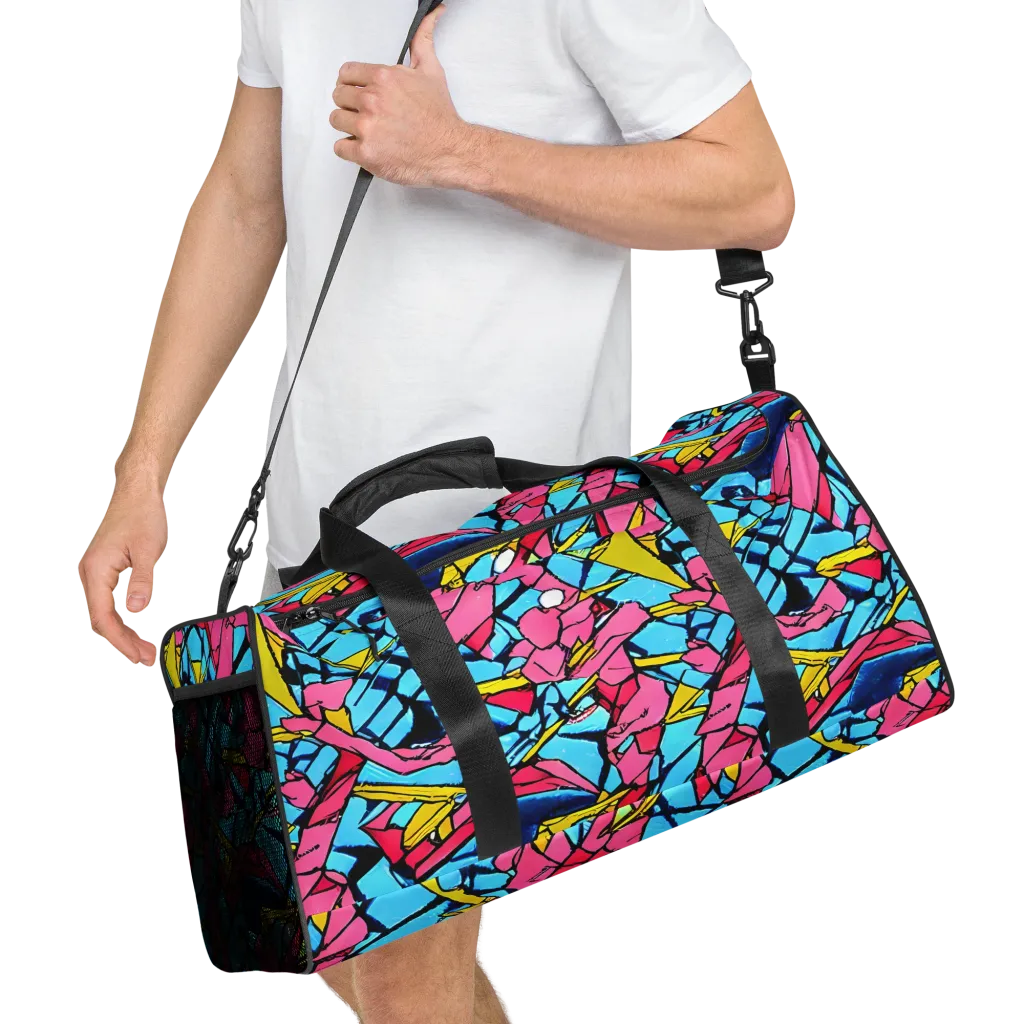 Barbier Bloom on Duffle Bag — Right Front