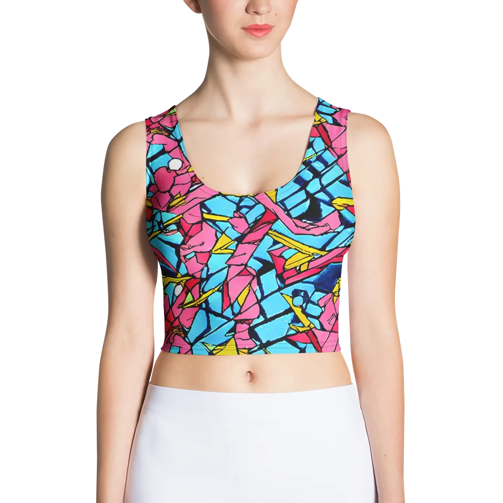 Barbier Bloom on Crop Top — Front