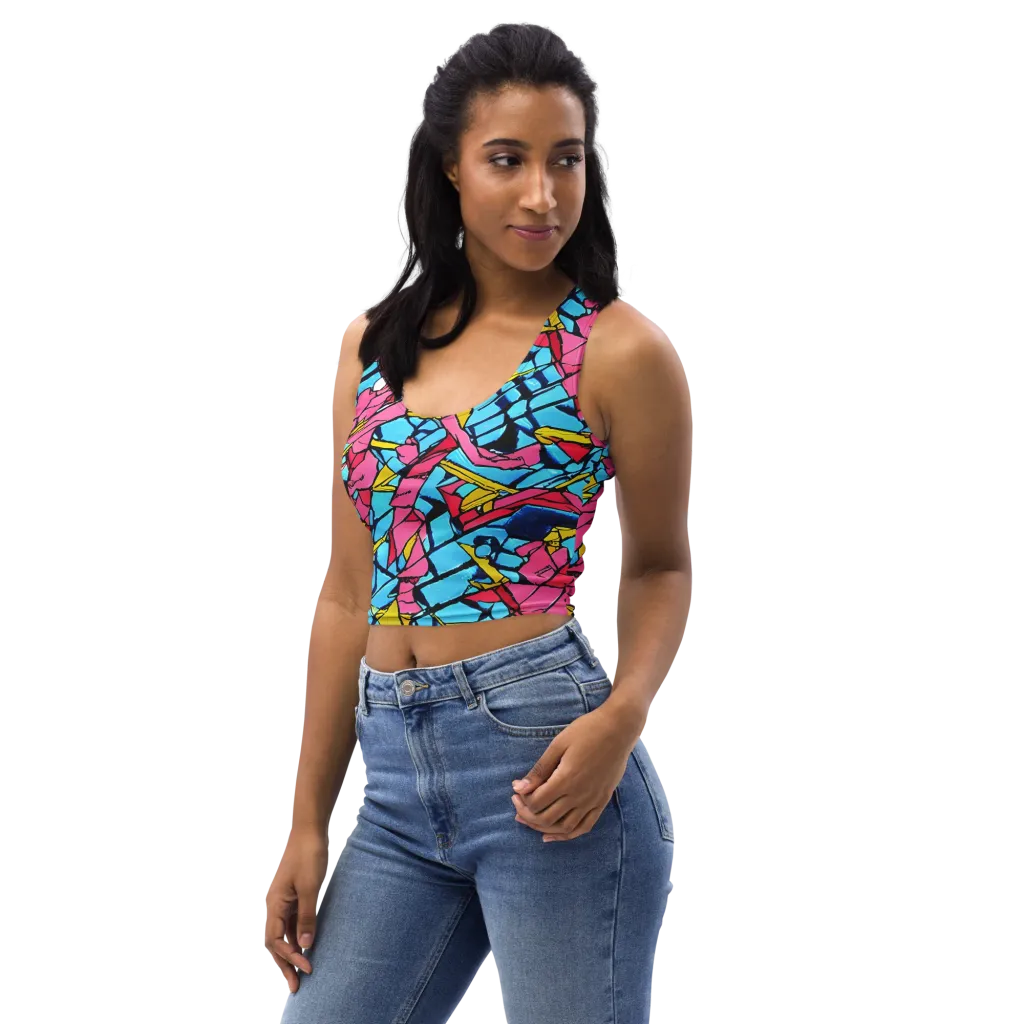 Barbier Bloom on Crop Top — Left Front