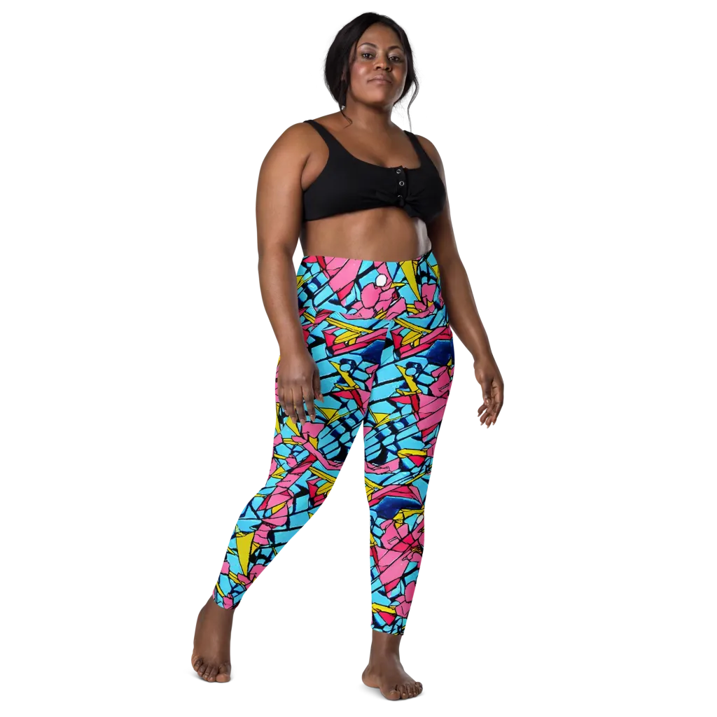 Barbier Bloom on Leggings with Pockets — Front