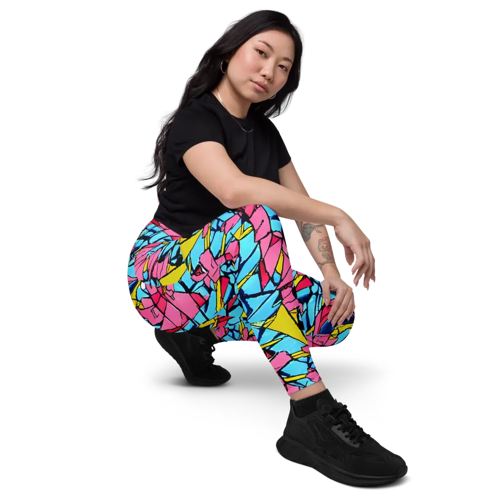 Barbier Bloom on Leggings with Pockets — Right Front