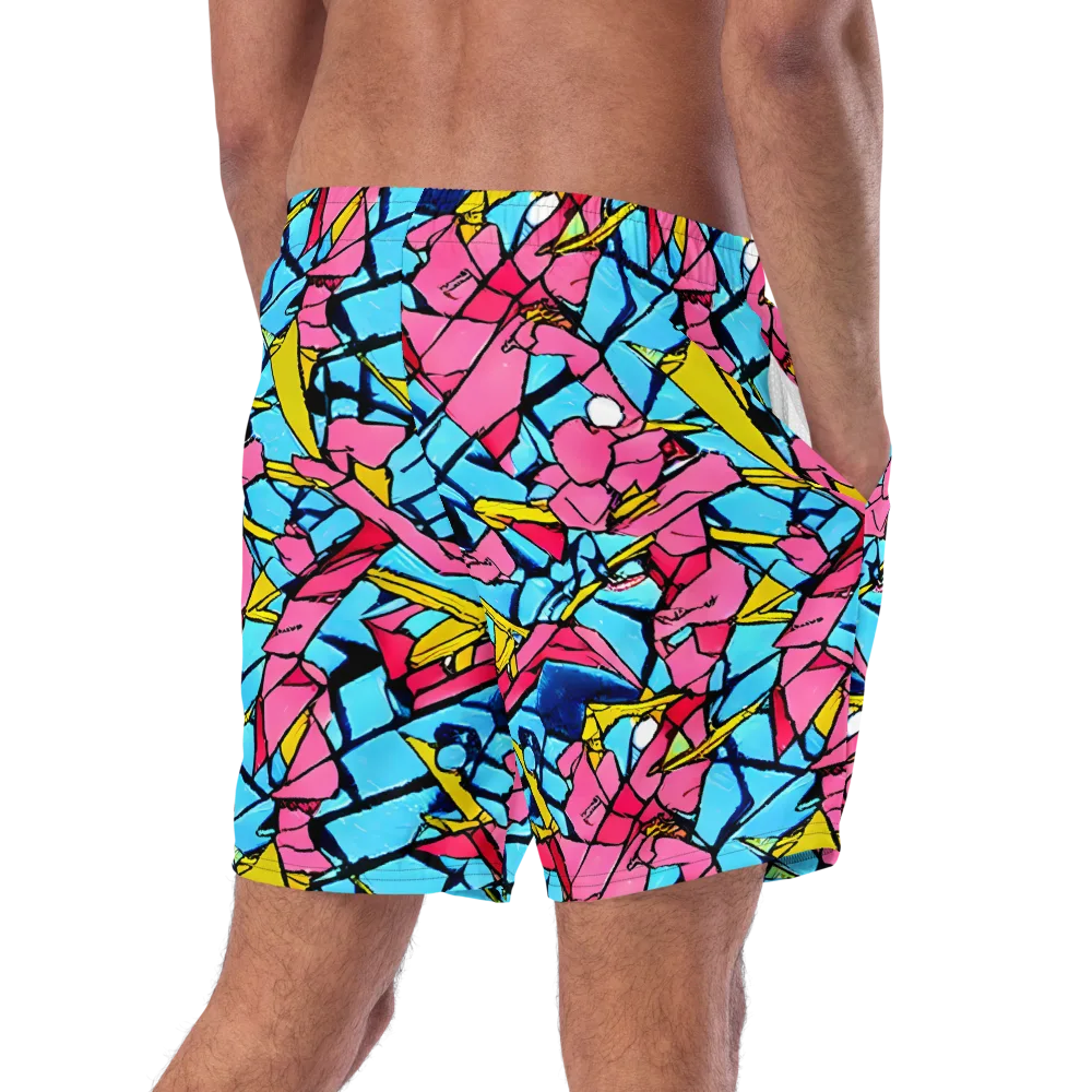 Barbier Bloom on Swim Trunks — Right Back