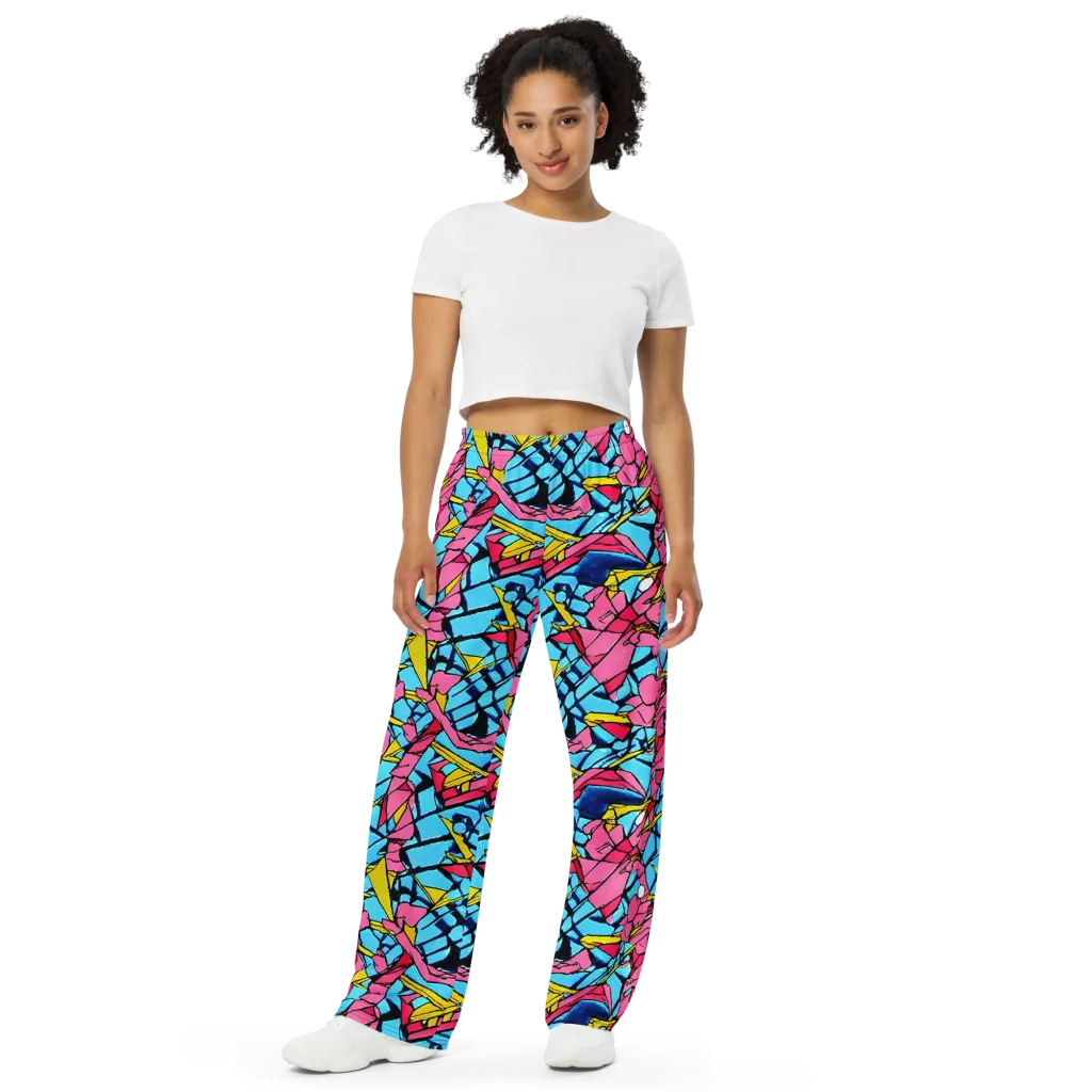 Barbier Bloom on Wide-Leg Pants — Front