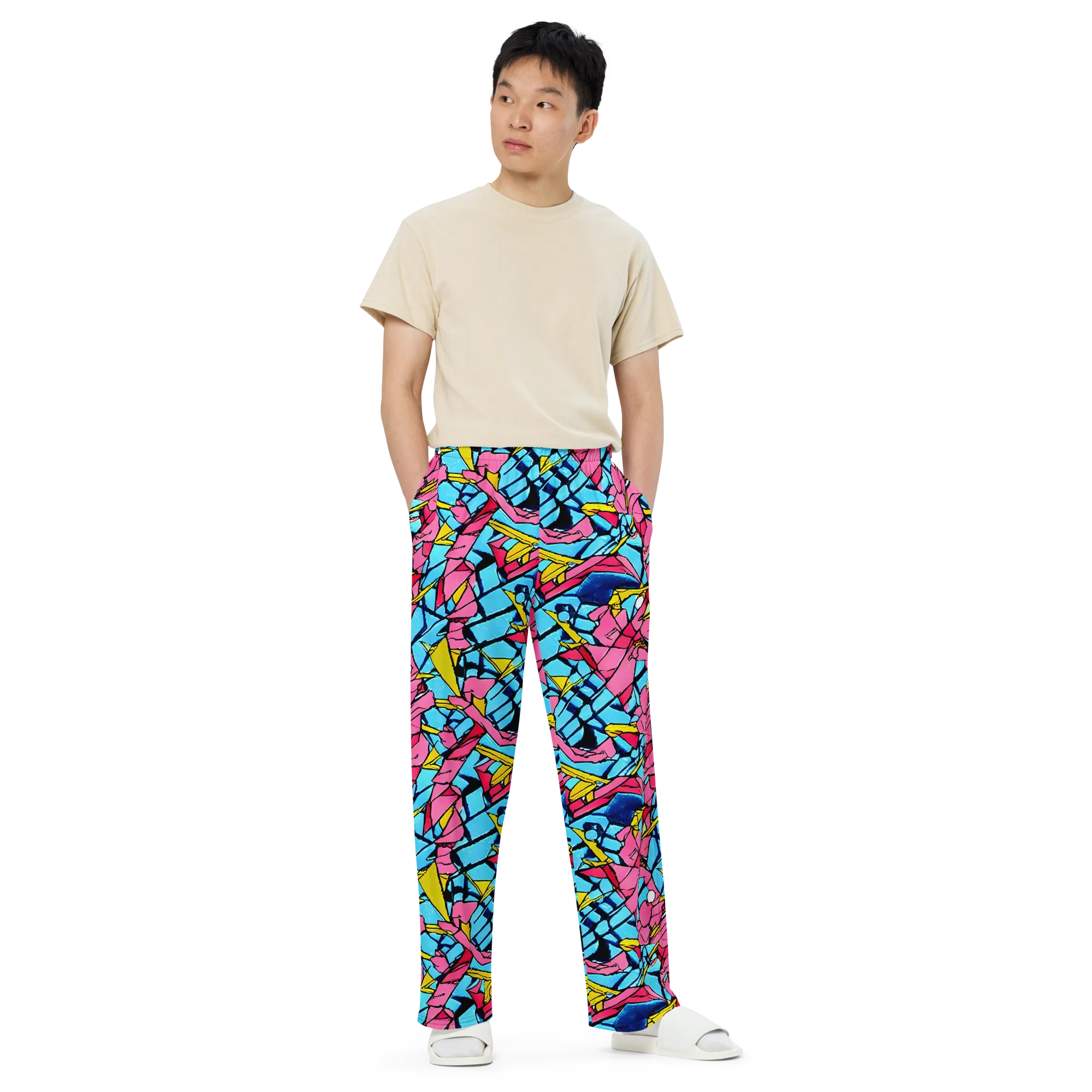 Barbier Bloom on Wide-Leg Pants — Front