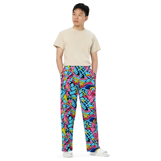 Barbier Bloom on a Wide-Leg Pants