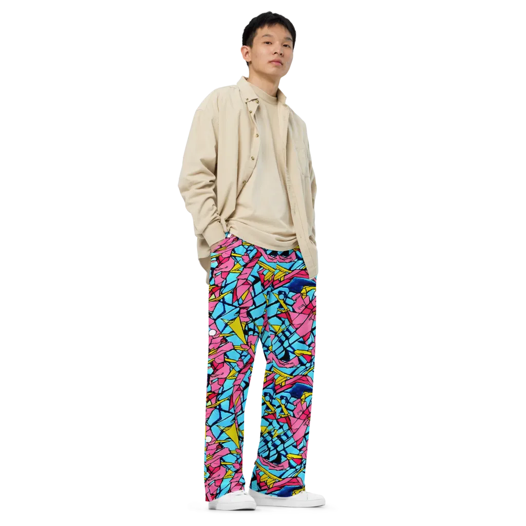 Barbier Bloom on Wide-Leg Pants — Right Front