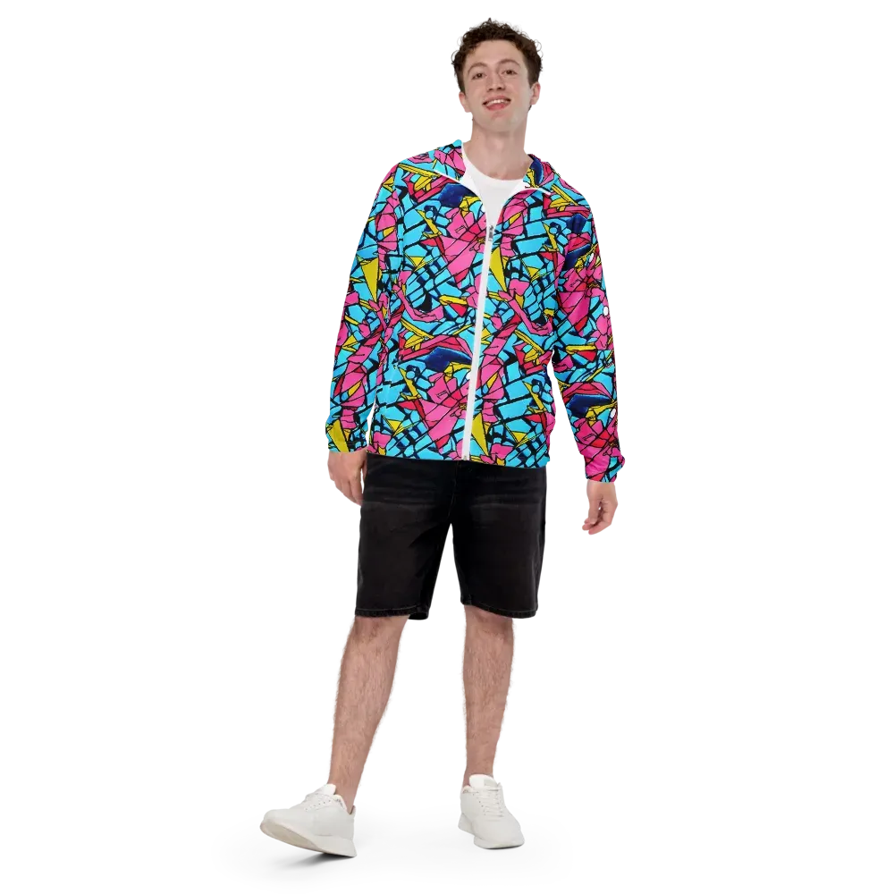 Barbier Bloom on Men's Windbreaker — Front