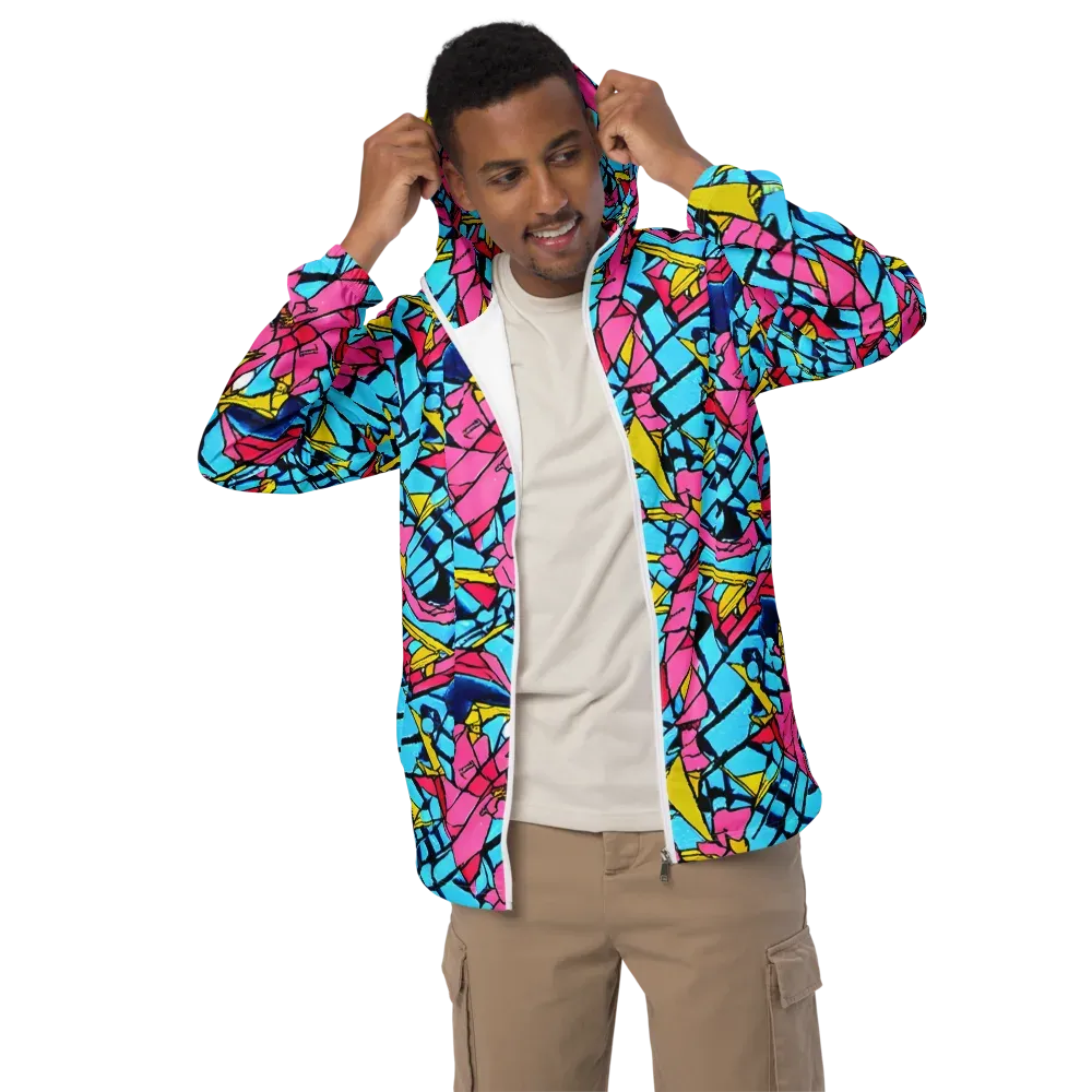 Barbier Bloom on Men's Windbreaker — Front