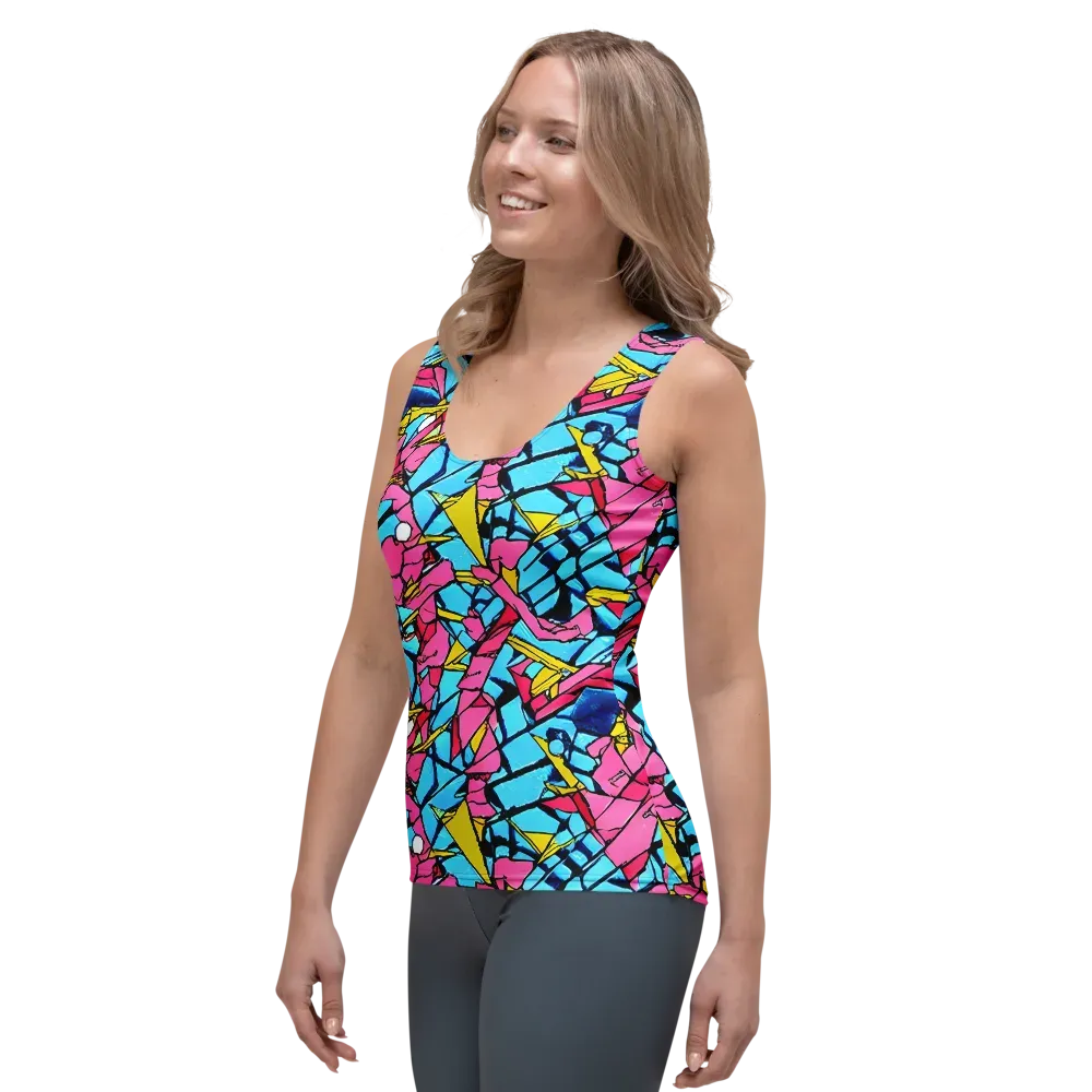 Barbier Bloom on Women's Tank Top — Left Front