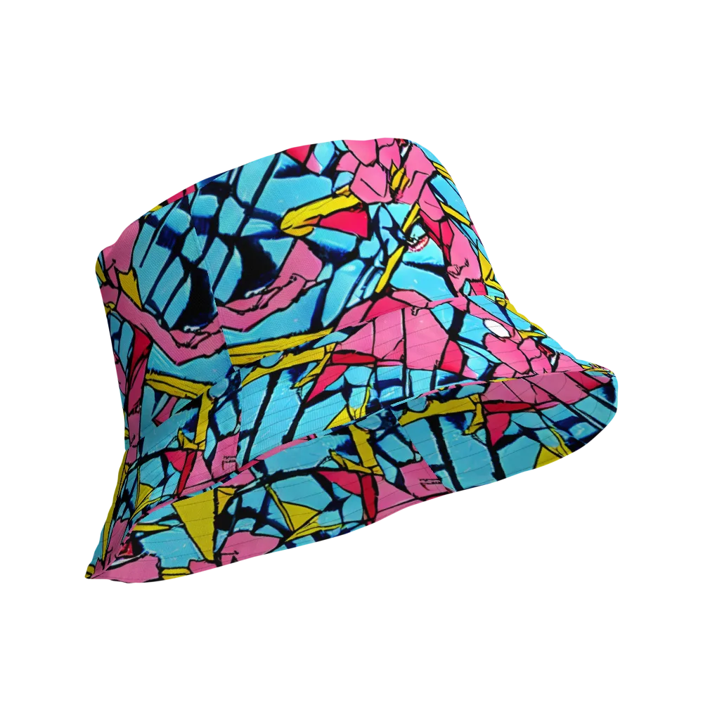 Barbier Bloom on Reversible Bucket Hat — Product details Outside