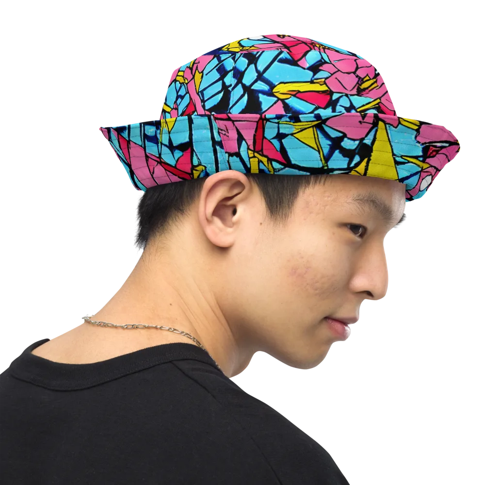 Barbier Bloom on Reversible Bucket Hat — Right Outside