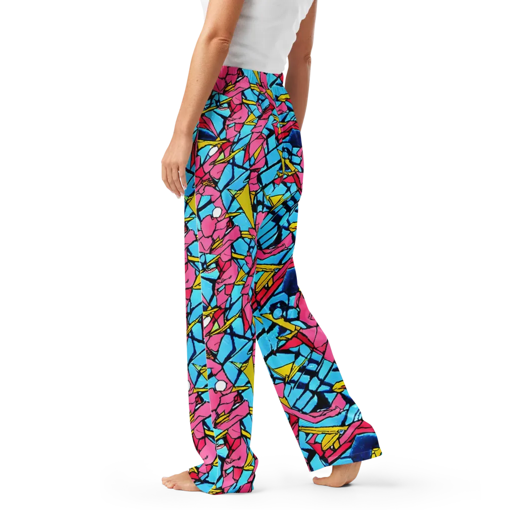 Barbier Bloom on Women's Pajama Pants — Left