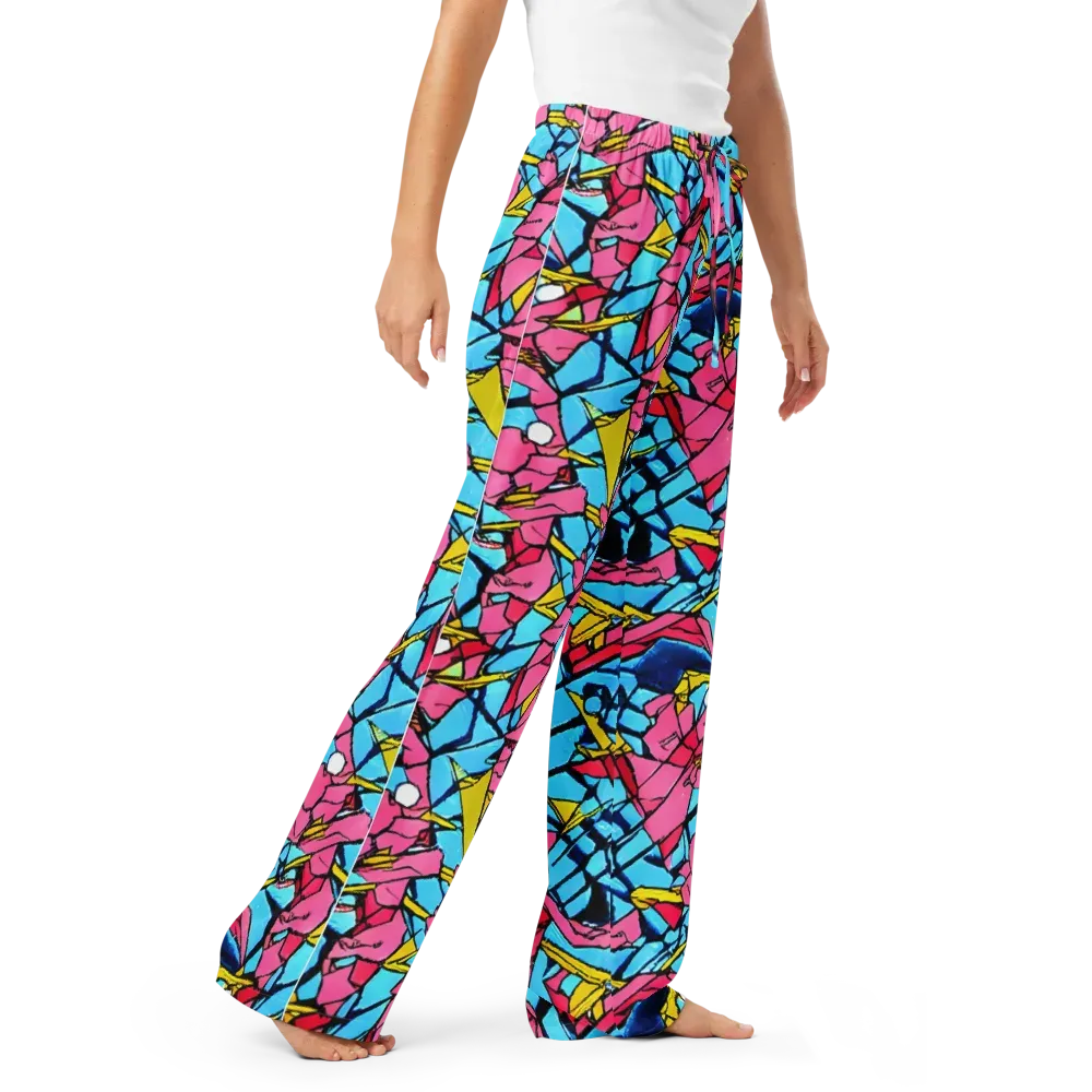 Barbier Bloom on Women's Pajama Pants — Right Front