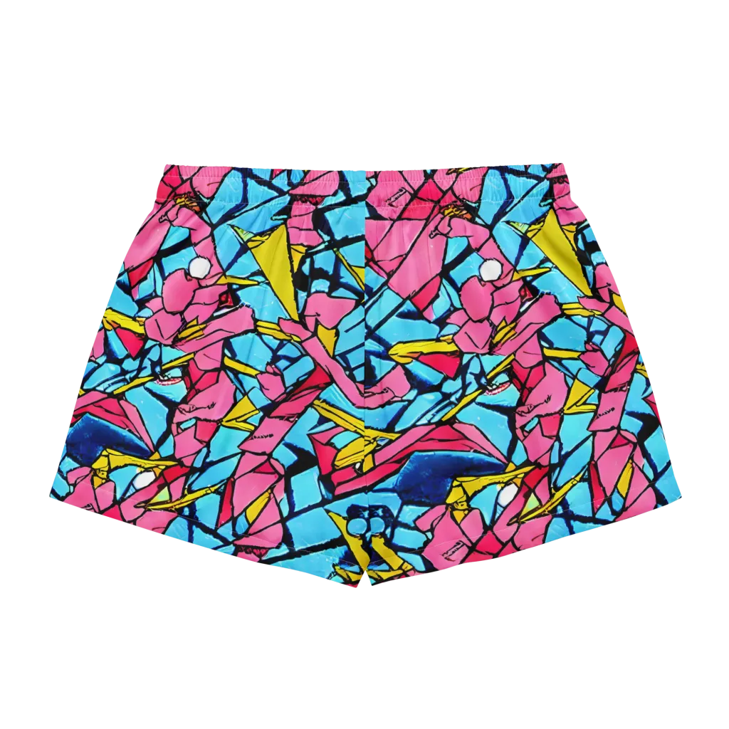 Barbier Bloom on Women's Pajama Shorts — Back