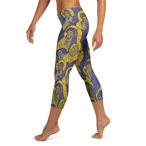 Divine Reverie on a Capri Leggings