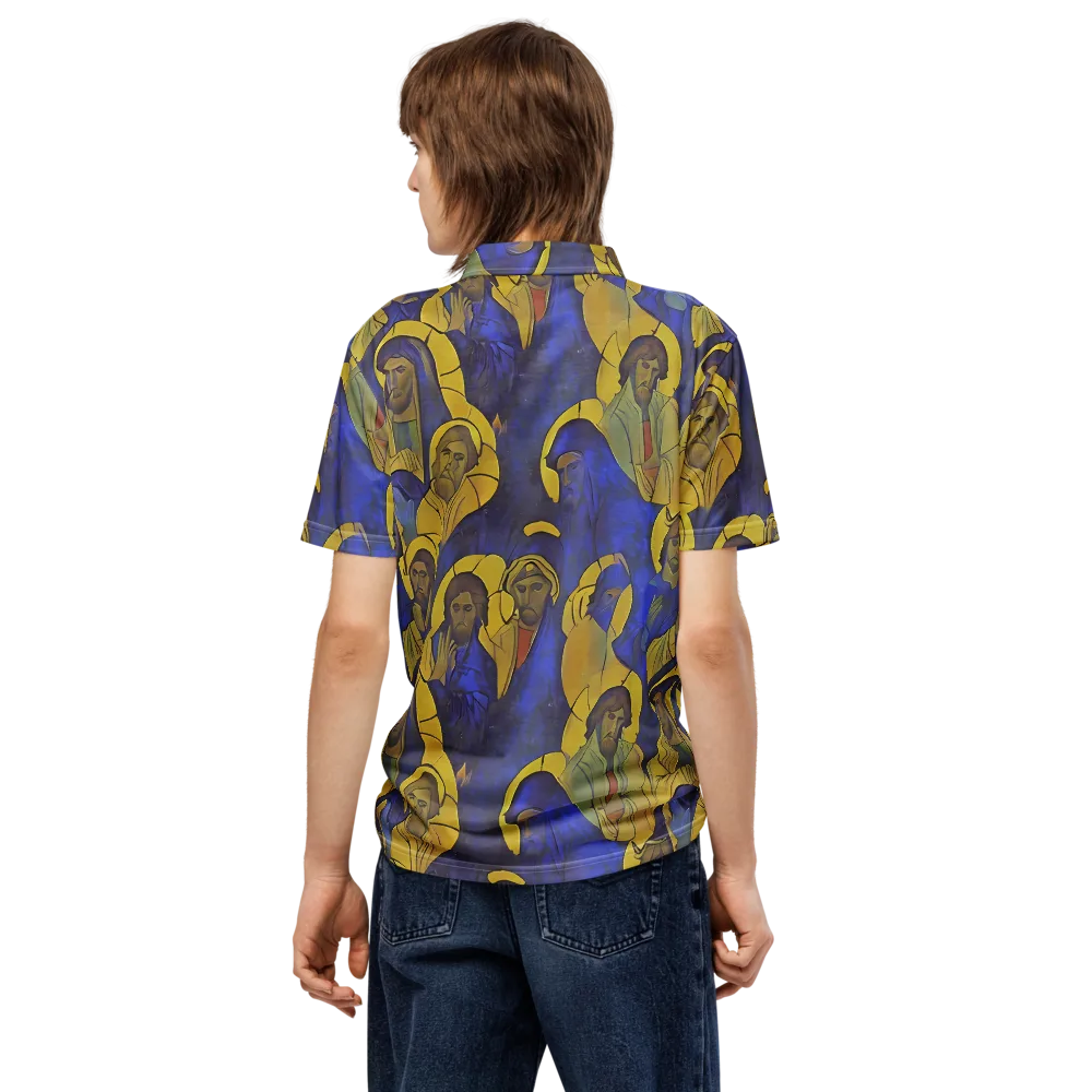 Divine Reverie on Men's Slim Fit Polo Shirt — Back