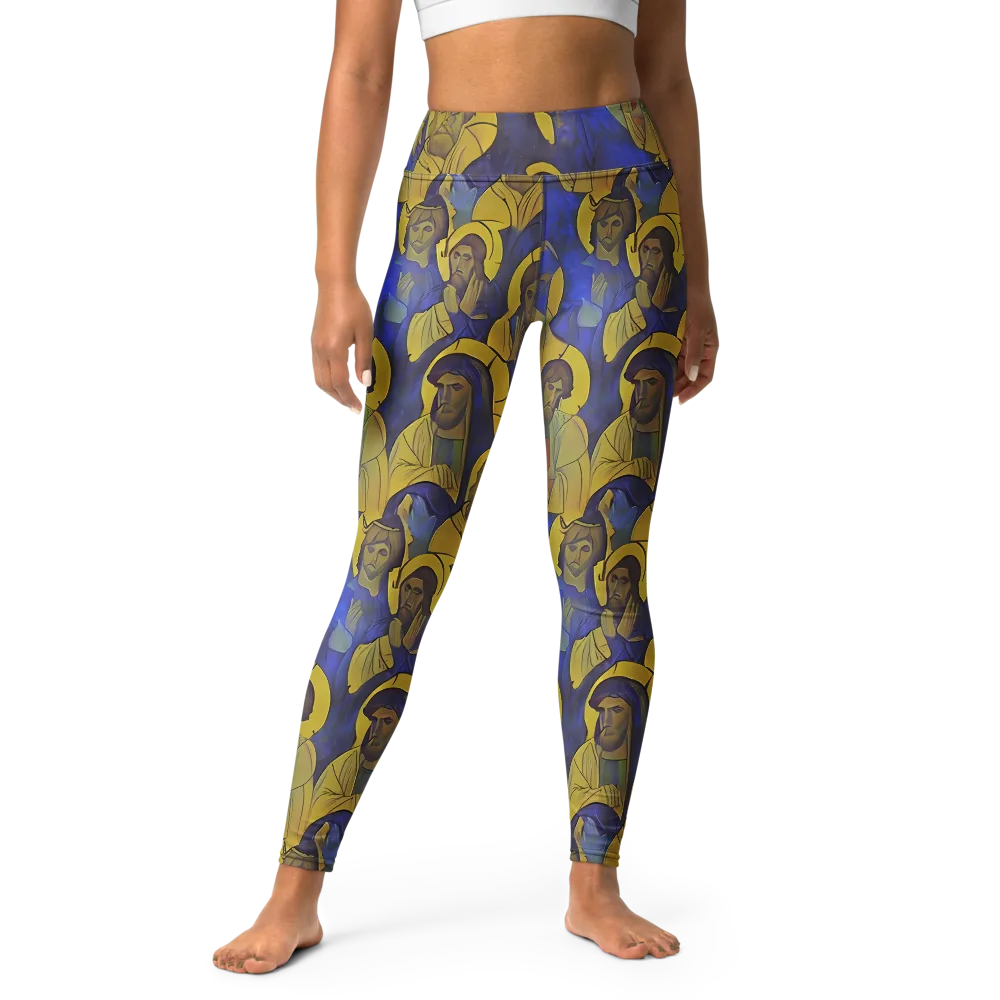 Divine Reverie on Yoga Leggings — Front