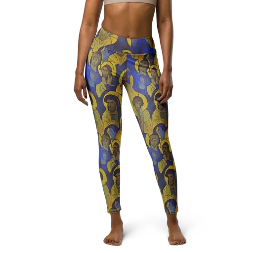Divine Reverie on a Yoga Leggings