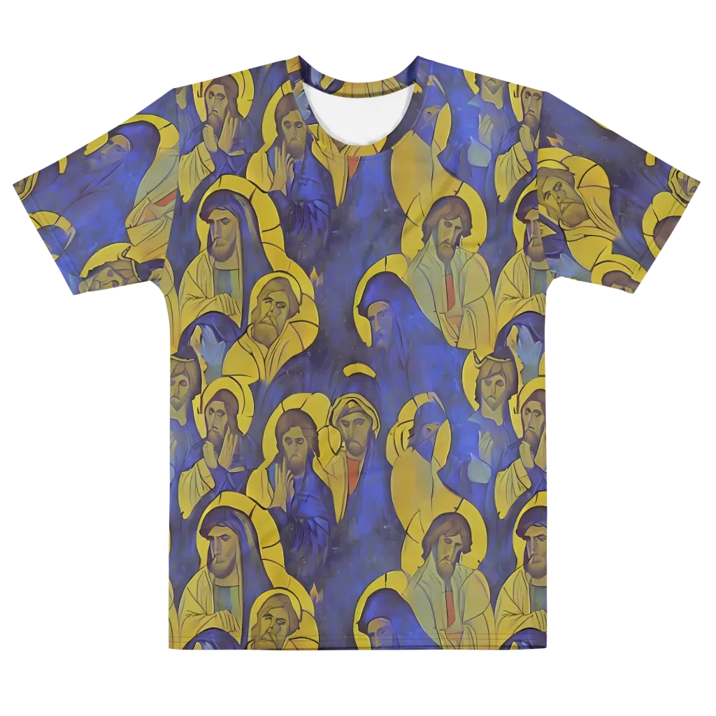 Divine Reverie on Men's Cotton Crew Neck T-Shirt — Front