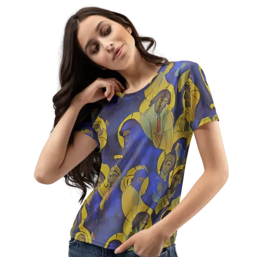 Divine Reverie on a Women's Crew Neck T-Shirt