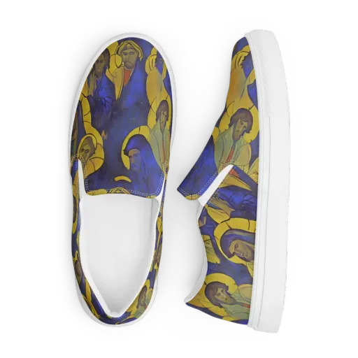 Divine Reverie on a Men's Slip-On Canvas Shoes