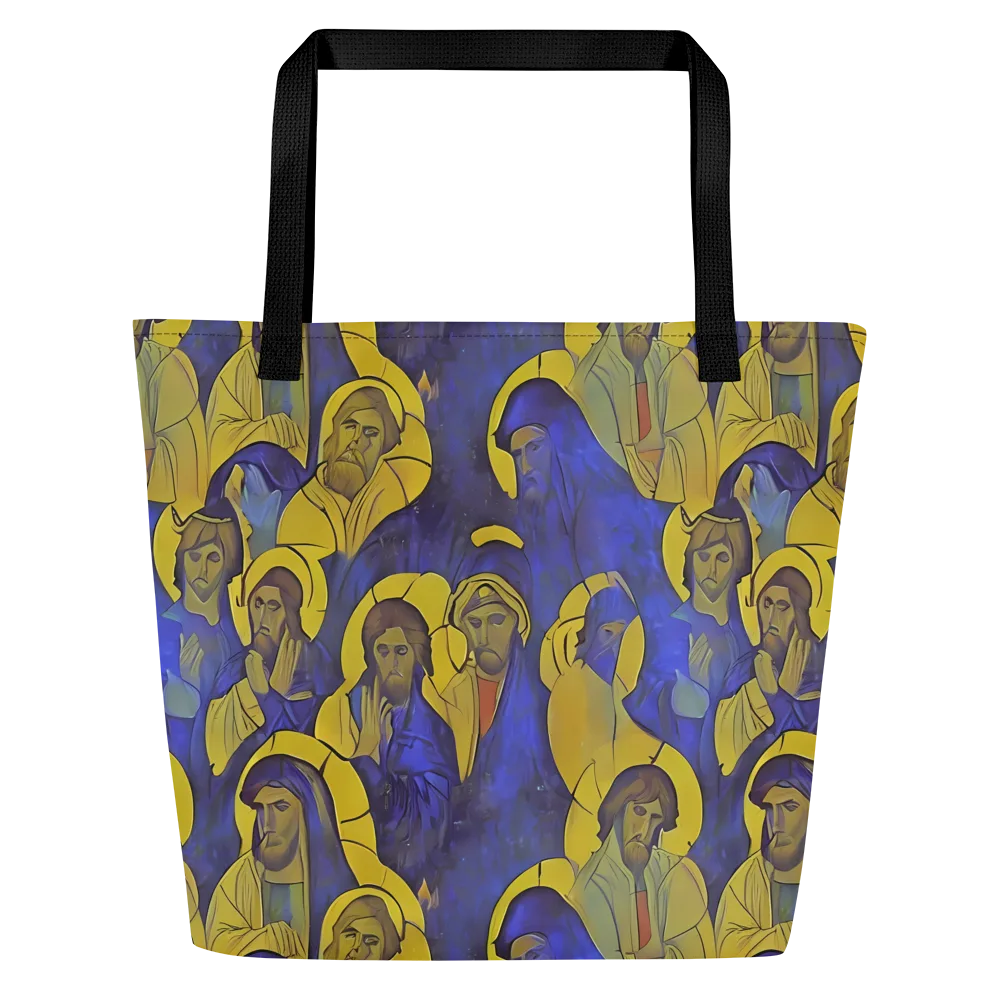 Divine Reverie on Large Tote Bag W/ Pocket — Front