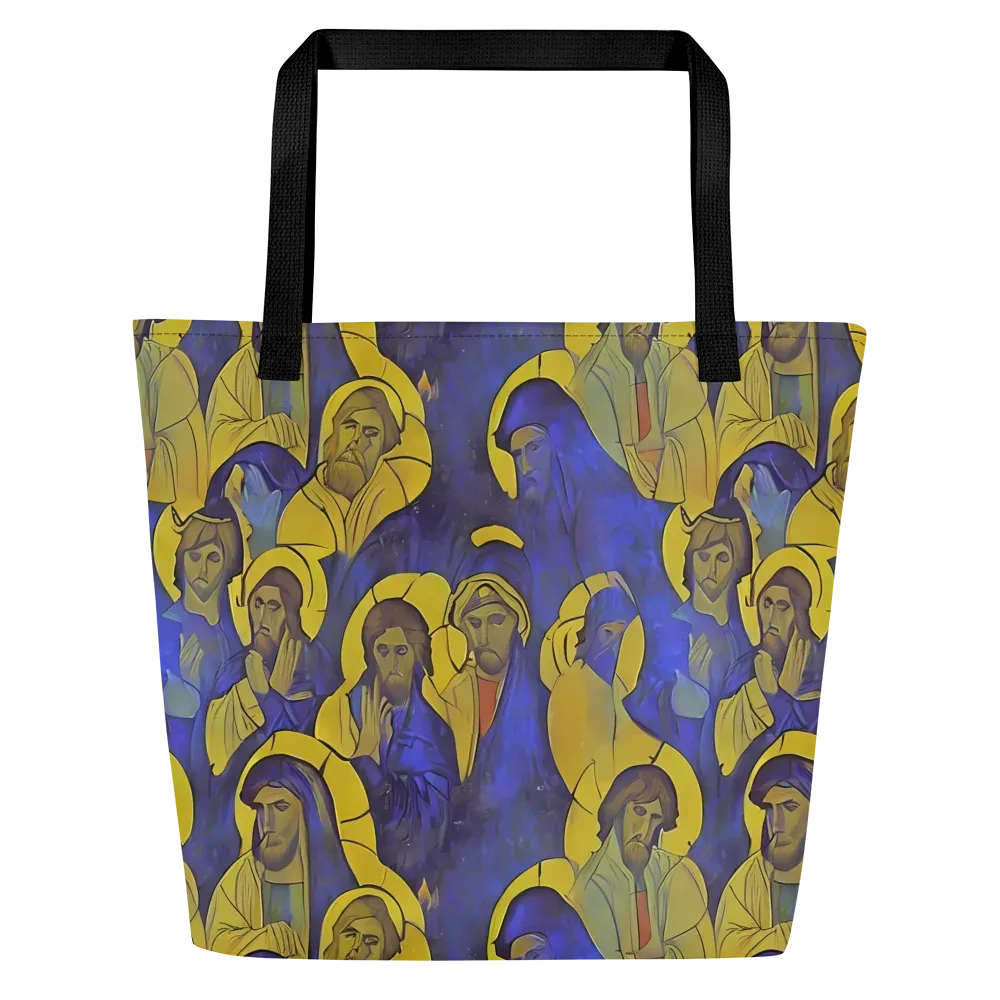 Divine Reverie on Large Tote Bag W/ Pocket — Front