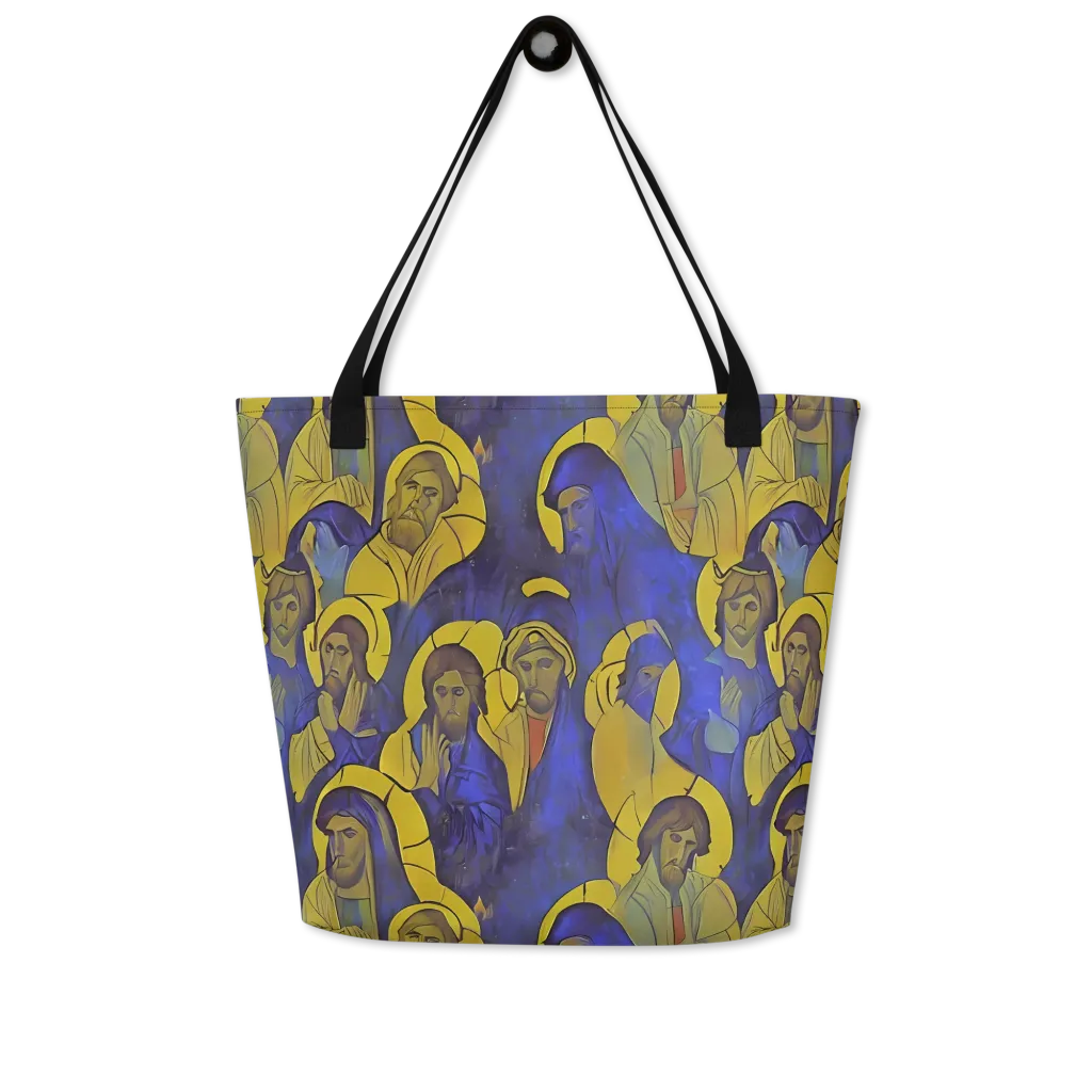 Divine Reverie on Large Tote Bag W/ Pocket — Front