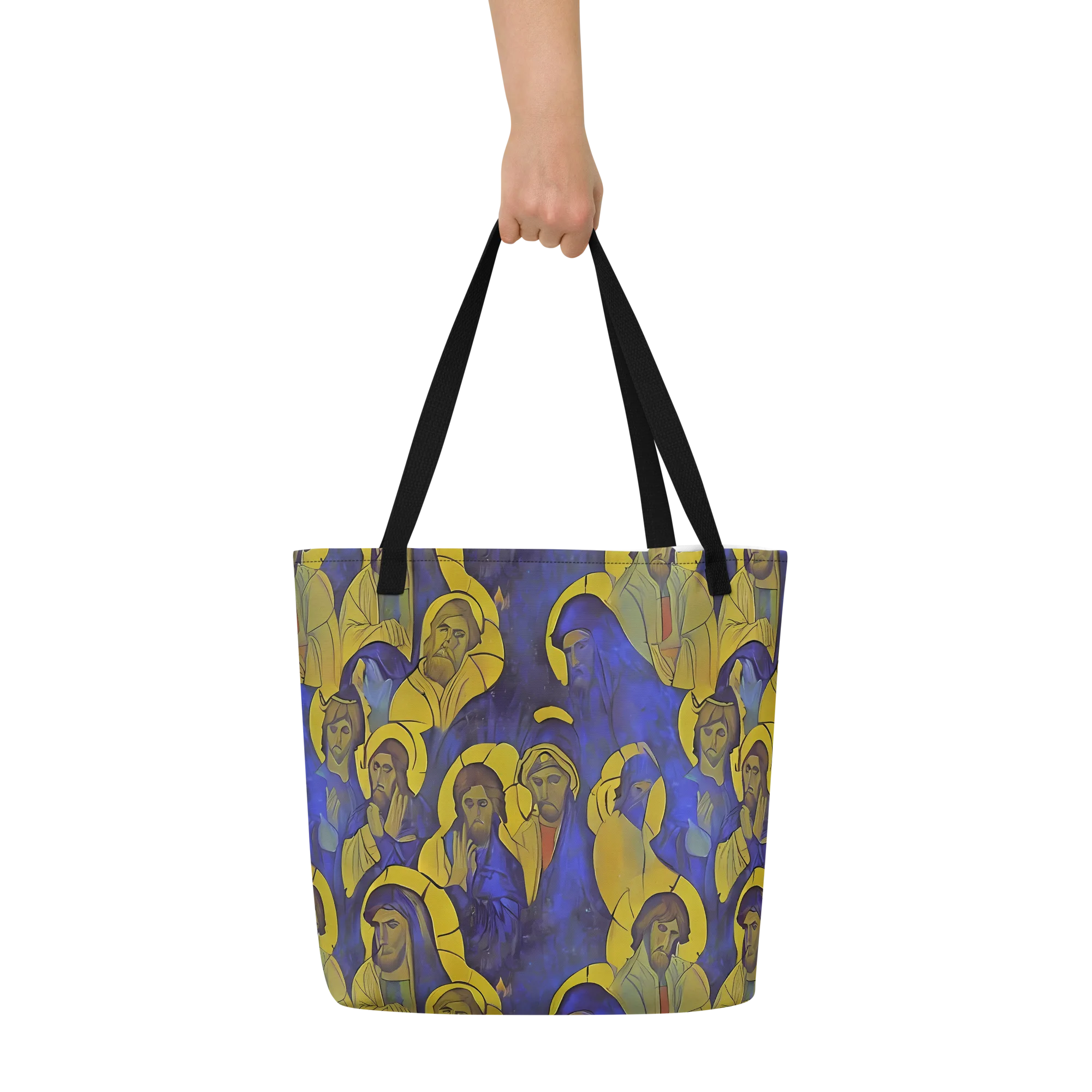 Divine Reverie on Large Tote Bag W/ Pocket — Front