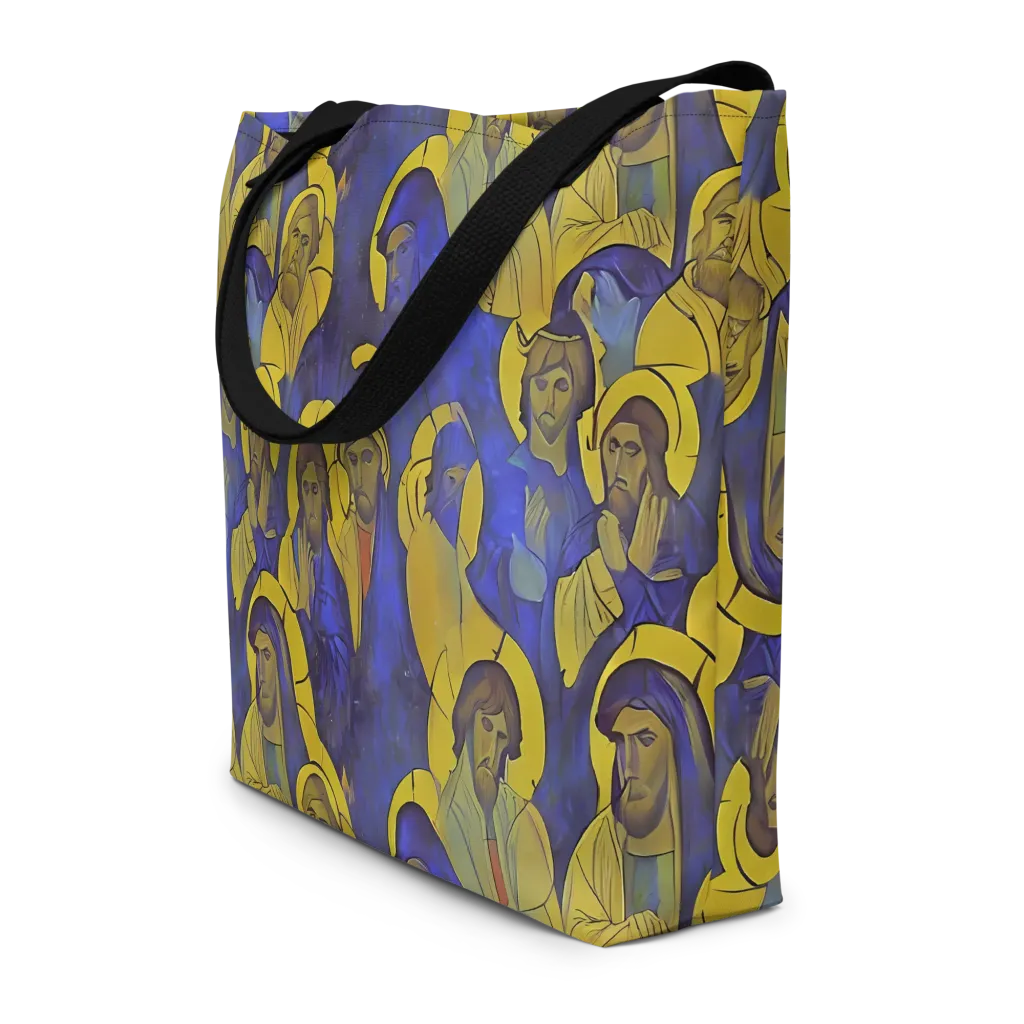 Divine Reverie on Large Tote Bag W/ Pocket — Front