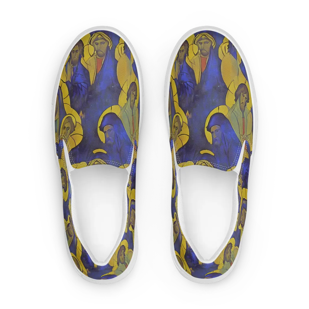 Divine Reverie on Women's Slip-On Canvas Shoes — Front
