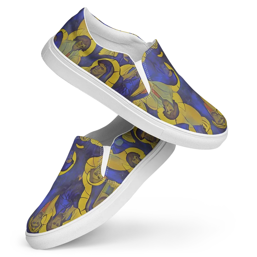 Divine Reverie on Women's Slip-On Canvas Shoes — Front