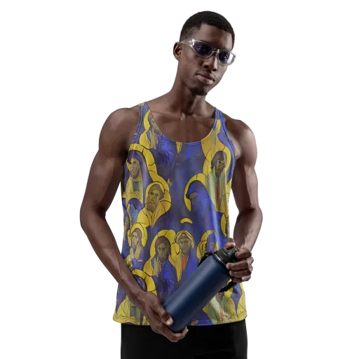 Divine Reverie on a Men's Tank Top